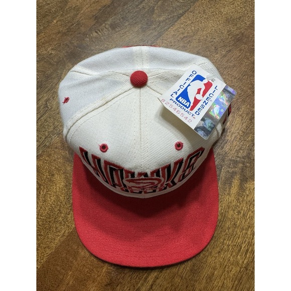 VINTAGE‎ Atlanta Hawks Hat Snapback Cap Poly Wool 90s AJD NBA Retro NWT - Picture 6 of 14